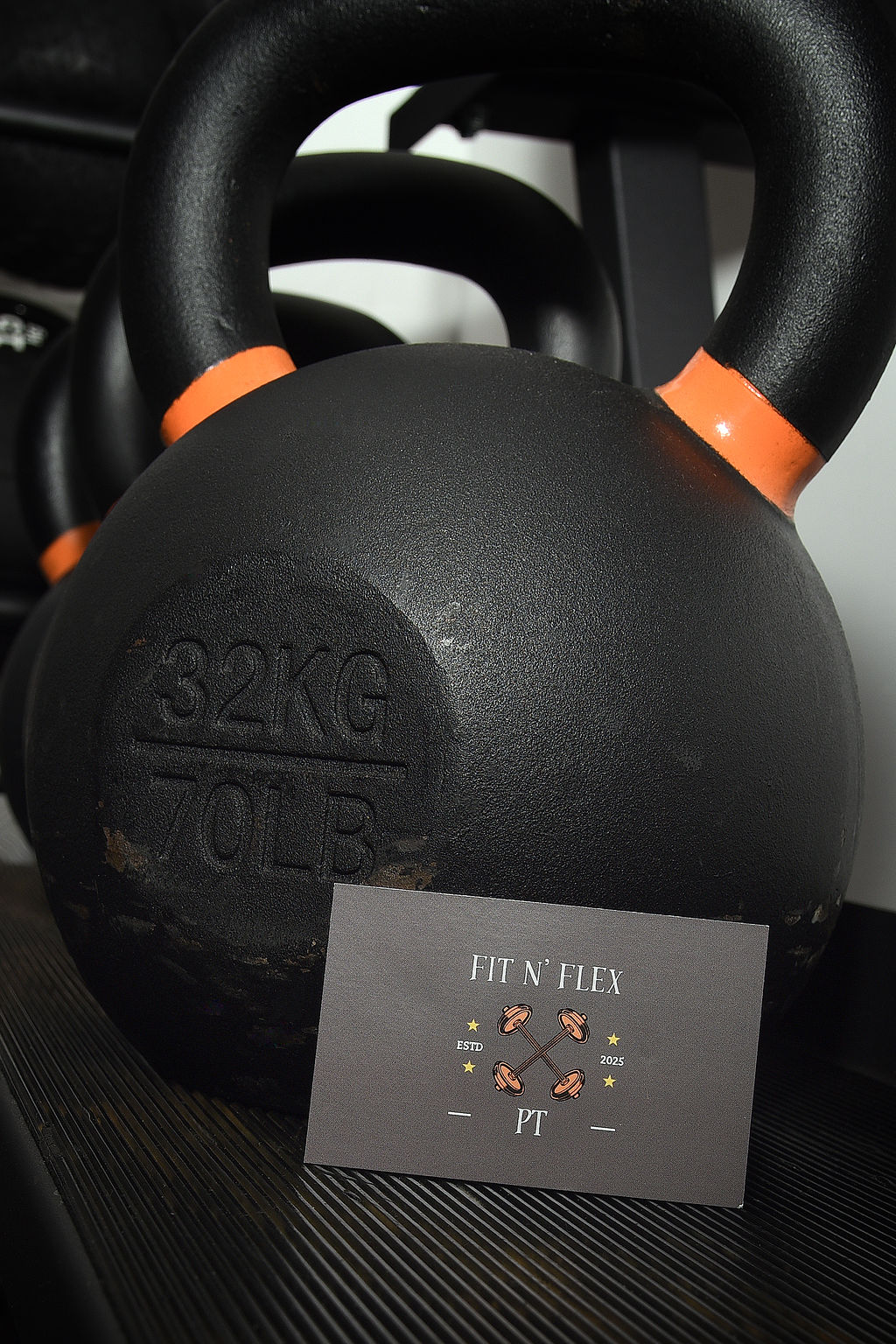 Kettlebell and Fitn’Flex branding